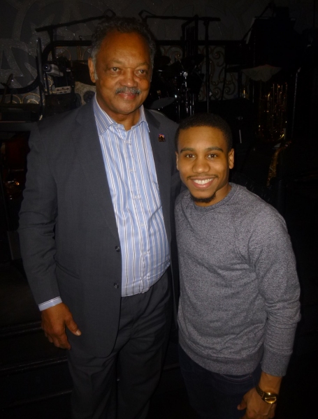 Photo Flash: Rev. Jesse Jackson Visits k.d. lang and Dule Hill at AFTER MIDNIGHT Image