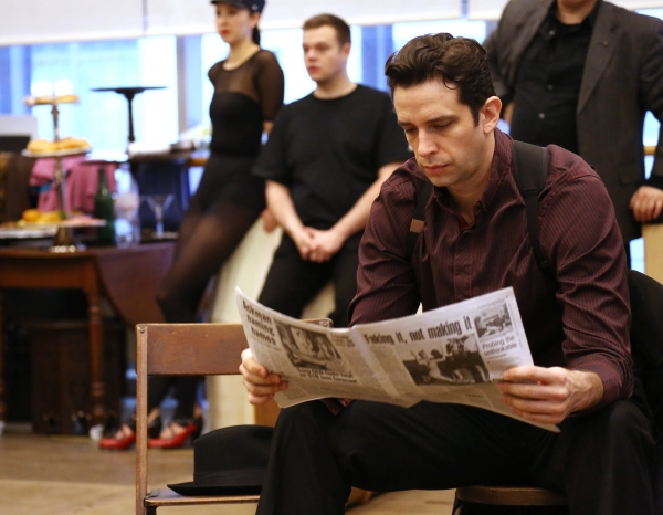 Photo Coverage: In Rehearsal with Zach Braff, Marin Mazzie & the Cast of BULLETS OVER BROADWAY! Image