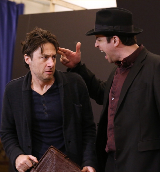 Photo Coverage: In Rehearsal with Zach Braff, Marin Mazzie & the Cast of BULLETS OVER BROADWAY! Image