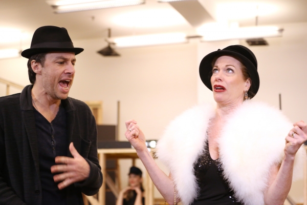 Photo Coverage: In Rehearsal with Zach Braff, Marin Mazzie & the Cast of BULLETS OVER BROADWAY! Image