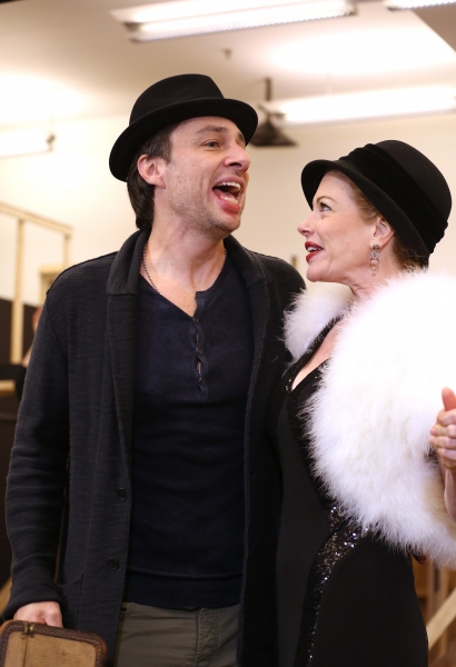 Photo Coverage: In Rehearsal with Zach Braff, Marin Mazzie & the Cast of BULLETS OVER BROADWAY! Image
