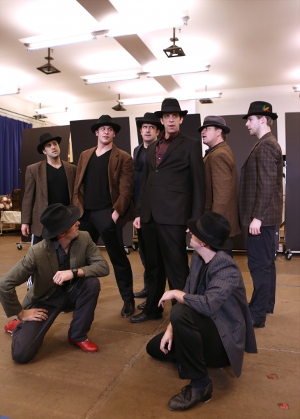 Photo Coverage: In Rehearsal with Zach Braff, Marin Mazzie & the Cast of BULLETS OVER BROADWAY! Image