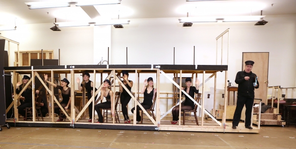 Photo Coverage: In Rehearsal with Zach Braff, Marin Mazzie & the Cast of BULLETS OVER BROADWAY! Image
