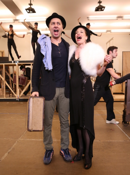 Photo Coverage: In Rehearsal with Zach Braff, Marin Mazzie & the Cast of BULLETS OVER BROADWAY! Image