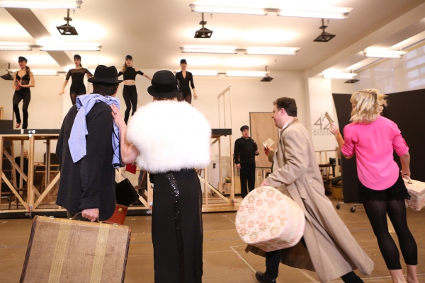 Photo Coverage: In Rehearsal with Zach Braff, Marin Mazzie & the Cast of BULLETS OVER BROADWAY! Image