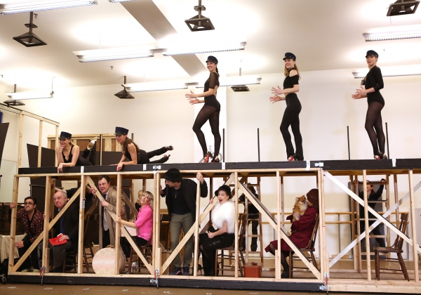 Photo Coverage: In Rehearsal with Zach Braff, Marin Mazzie & the Cast of BULLETS OVER BROADWAY! Image