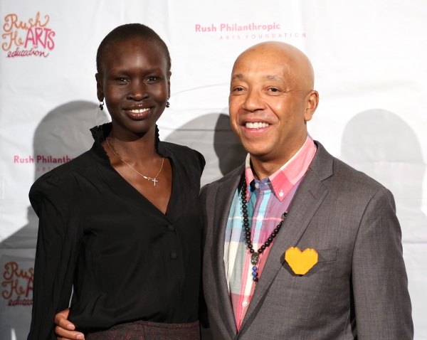 Alek Wek and Russell Simmons  Photo