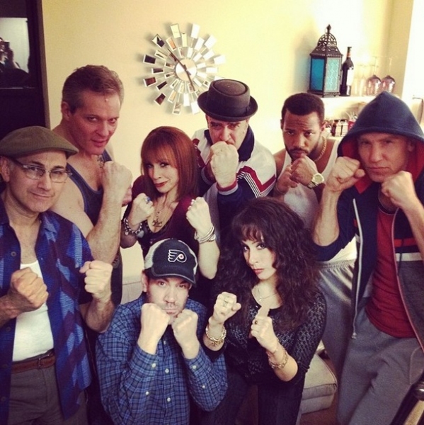 Photo Flash: Saturday Intermission Pics, Feb 15, Part 2 - ROCKY Gets Tough Backstage and More! Image