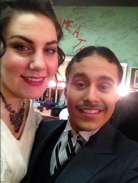 Photo Flash: Saturday Intermission Pics, Feb 15, Part 2 - ROCKY Gets Tough Backstage and More! Image