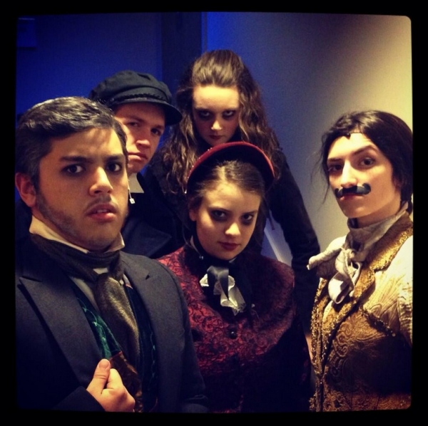 Photo Flash: Saturday Intermission Pics, Feb 15, Part 2 - ROCKY Gets Tough Backstage and More! Image