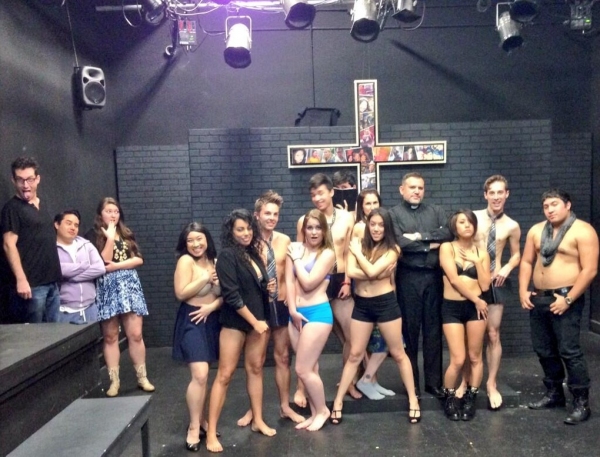 Photo Flash: Saturday Intermission Pics, Feb 15, Part 2 - ROCKY Gets Tough Backstage and More! Image