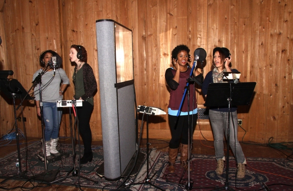 Photo Flash: In the Recording Studio with the Cast of Broadway's BEAUTIFUL! Image
