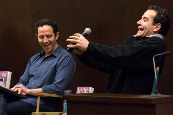 Photo Coverage: Tony Shalhoub & Santino Fontana Read from ACT ONE at Barnes & Noble Image