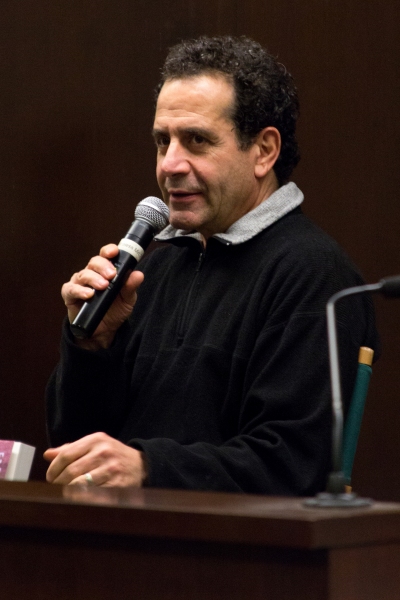Photo Coverage: Tony Shalhoub & Santino Fontana Read from ACT ONE at Barnes & Noble Image