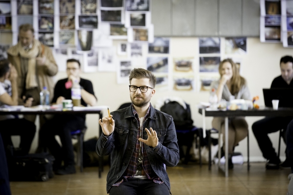 Photo Flash: In Rehearsal with the Cast of West End's URINETOWN Image