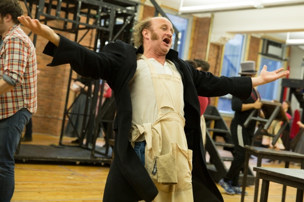 Photo Flash: Raise the Barricade! In Rehearsal with the Company of Broadway-Bound LES MISERABLES Image