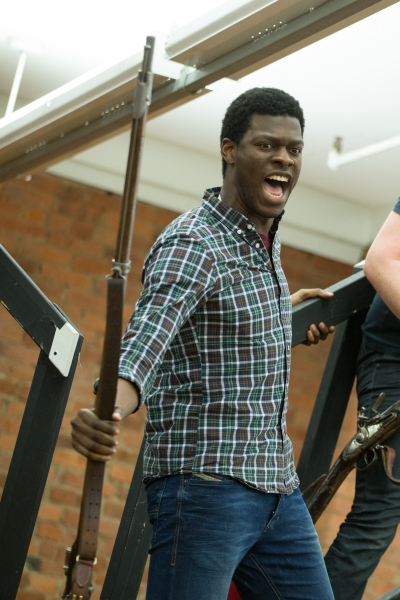 Photo Flash: Raise the Barricade! In Rehearsal with the Company of Broadway-Bound LES MISERABLES Image