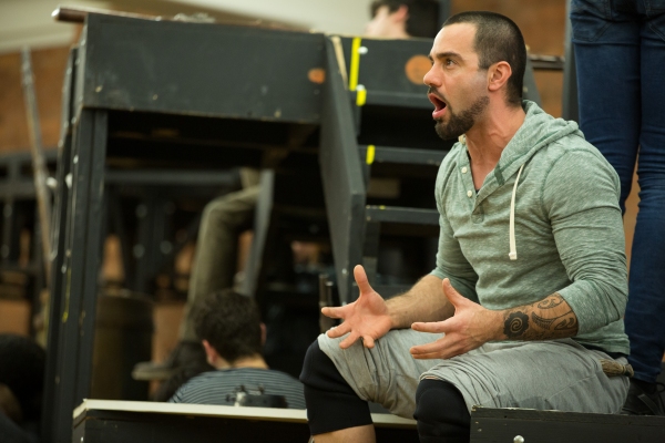 Photo Flash: Raise the Barricade! In Rehearsal with the Company of Broadway-Bound LES MISERABLES Image