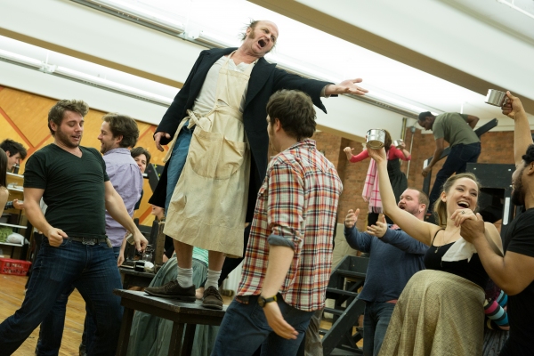Photo Flash: Raise the Barricade! In Rehearsal with the Company of Broadway-Bound LES MISERABLES Image