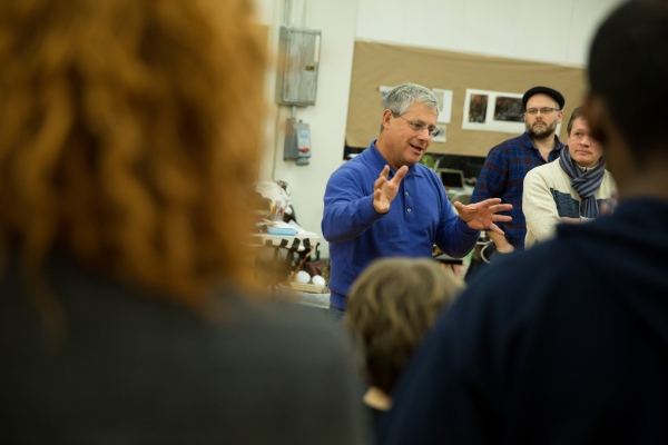Photo Flash: Raise the Barricade! In Rehearsal with the Company of Broadway-Bound LES MISERABLES Image