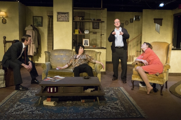 Joe Jalette (Nick), Julie Herber (Martha), Tad Janes (George), and Courtney McLaughli Photo