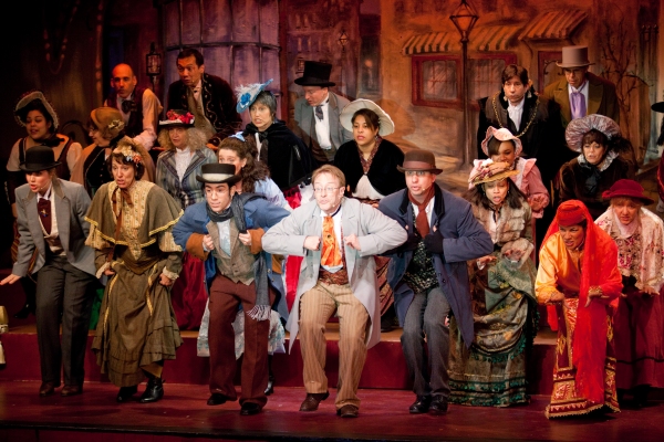 Timothy Mathis (center) with the cast of THE MYSTERY OF EDWIN DROOD Photo