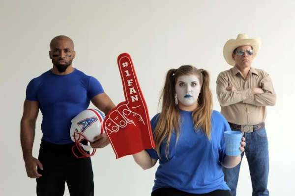 Anlami Shaw (Earl Campbell), Mariah Ilardi-Lowy (Luv Ya Blue Fan), and Gary Ramsey (B Photo