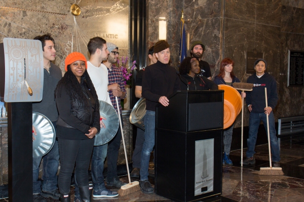 Photo Coverage: STOMP Cast Lights Empire State Building for 20th Anniversary! Image