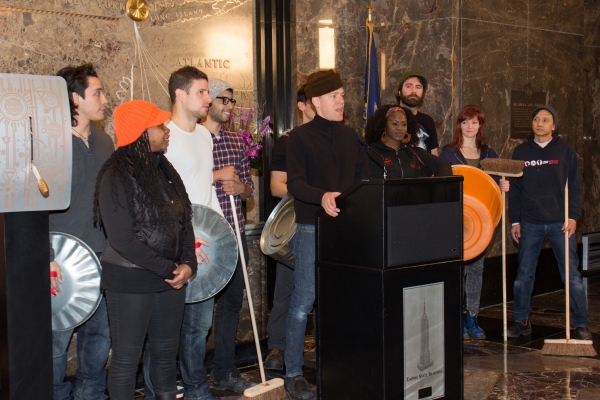 Photo Coverage: STOMP Cast Lights Empire State Building for 20th Anniversary! Image