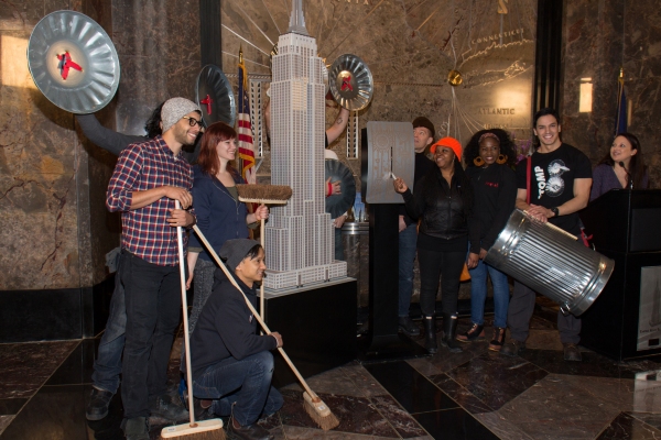 Photo Coverage: STOMP Cast Lights Empire State Building for 20th Anniversary! Image