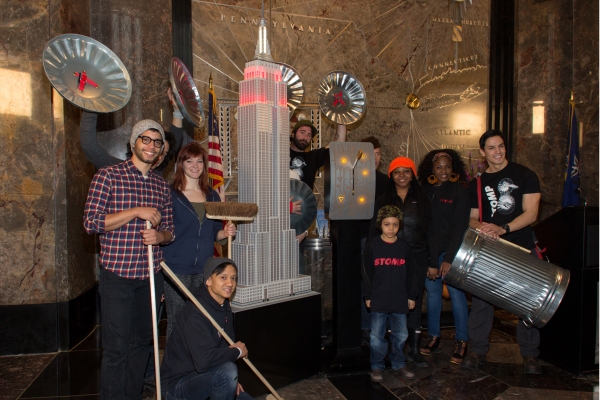 Photo Coverage: STOMP Cast Lights Empire State Building for 20th Anniversary! Image
