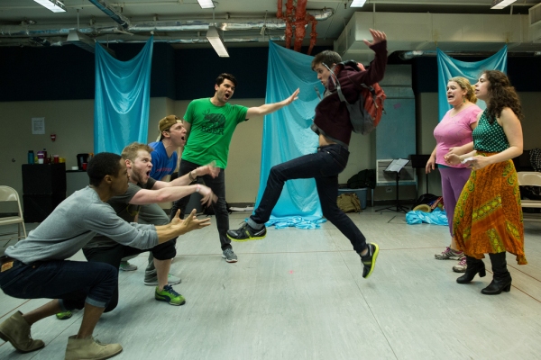 Photo Flash: Matt Doyle, Hunter Foster, Ryan Scott Oliver & More in Rehearsal for Prospect Theater's JASPER IN DEADLAND Image