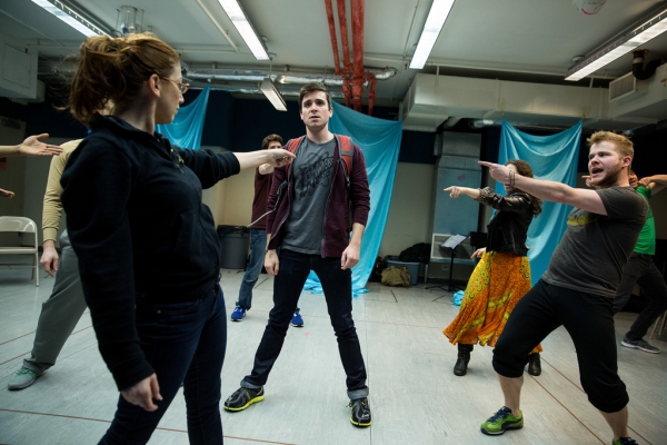 Photo Flash: Matt Doyle, Hunter Foster, Ryan Scott Oliver & More in Rehearsal for Prospect Theater's JASPER IN DEADLAND Image