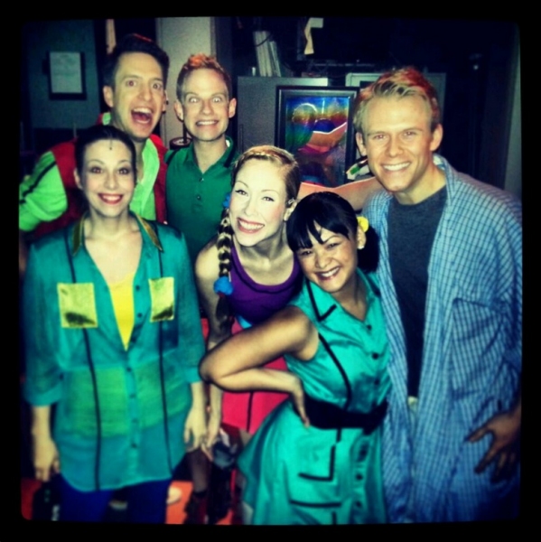 Photo Flash: Saturday Intermission Pics, March 1 - ROCKY, PHANTOM Pump for LES MIS; KINKY BOOTS Cast Passes the Heel & More! Image