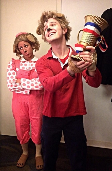Photo Flash: Saturday Intermission Pics, March 1 - ROCKY, PHANTOM Pump for LES MIS; KINKY BOOTS Cast Passes the Heel & More! Image