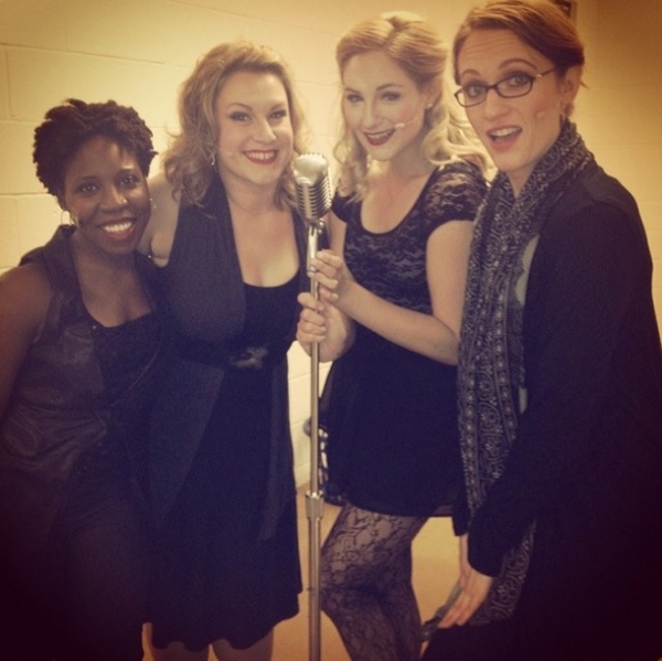 Photo Flash: Saturday Intermission Pics, March 1 - ROCKY, PHANTOM Pump for LES MIS; KINKY BOOTS Cast Passes the Heel & More! Image