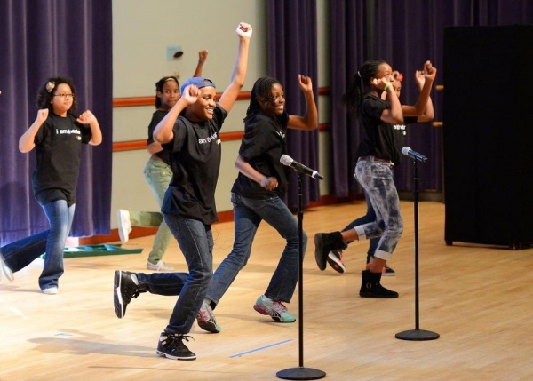 Students perform an original musical they created as part of Johnny Mercer Foundation Photo