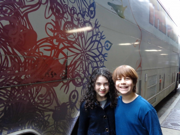 Photo Flash: ANNIE's Lilla Crawford and DISASTER!'s Jonah Verdon Hop on THE RIDE Image