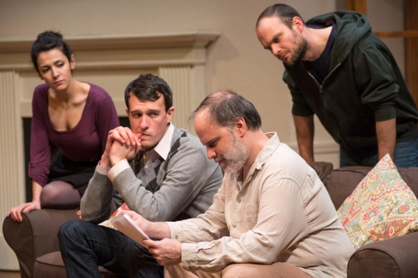 Carl Lindberg (Douglas) and Tom Hickey (Leonard), Atra Asdou (Izzy) and Keith Neagle  Photo