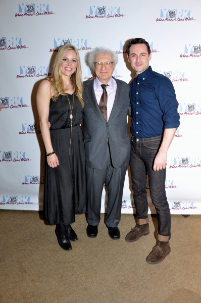 Katie Rose Clarke, Sheldon Harnick and Max Von Essen Photo