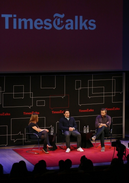 Photo Coverage: OF MICE AND MEN's James Franco and Chris O'Dowd Stop by 'TimesTalks' Image