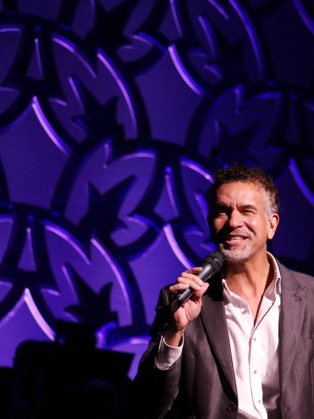 Brian Stokes Mitchell introduces k.d. lang Photo