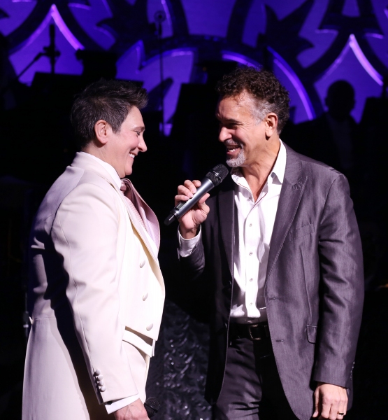 Brian Stokes Mitchell and k.d. lang  Photo