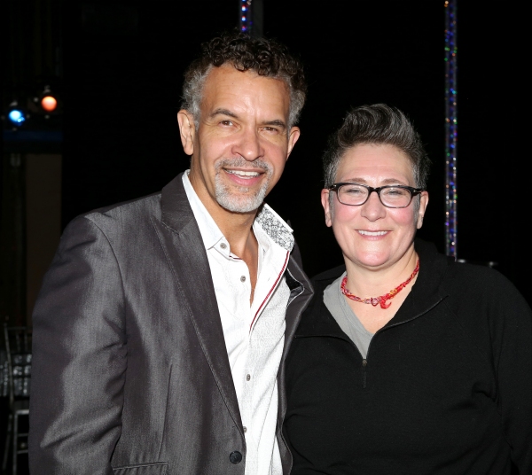 k.d. lang backstage with Brian Stokes Mitchell Photo