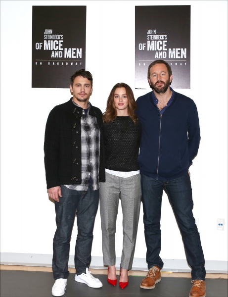 Photo Coverage: James Franco, Chris O'Dowd and OF MICE AND MEN Company Meet the Press! Image