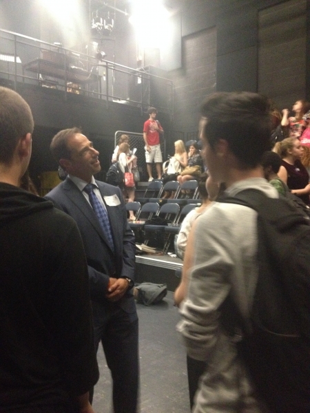 Photo Flash: Broadway Producer Hal Luftig Visits Dreyfoos School of the Arts Image