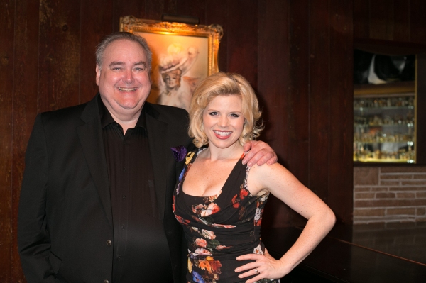 42nd Street Moon Artistic Director Greg MacKellan with Megan Hilty Photo