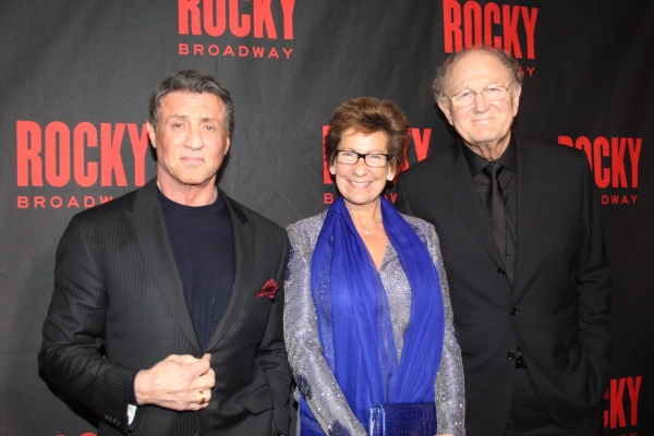 Sylvester Stallone, Joop Van Den Ende and Janine Van Den Ende Photo