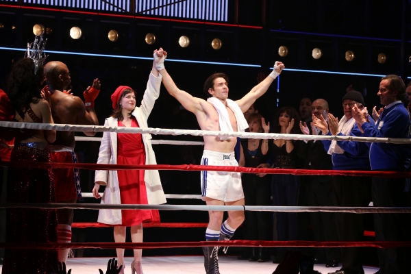 Margo Seibert and Andy Karl with cast  Photo