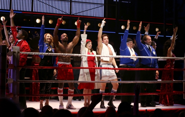 Photo Coverage: Go In the Ring with the Cast of ROCKY! Inside the Opening Night Curtain Call!  Image